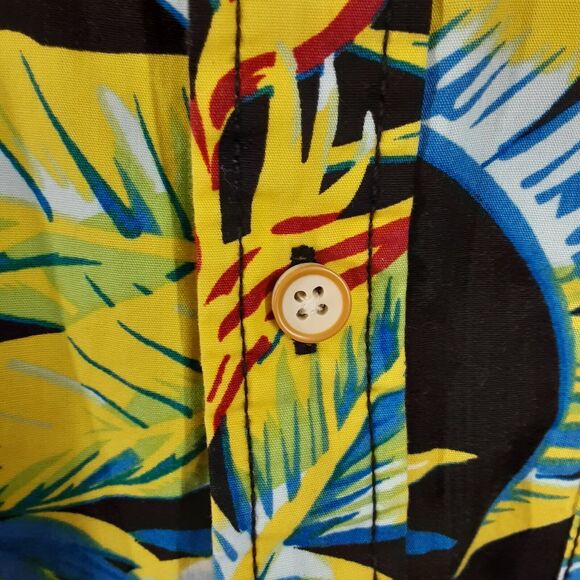 Ditch Plains Ricky Singh Tropical Hawaiian Shirt M Button Down Short Sleeve - Picture 4 of 7